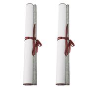Beaupretty 2pcs Blank Chinese Calligraphy Scroll Paper 4ft4 Vertical Hanging Rice Paper Roll for Painting and Calligraphy Art Supplies