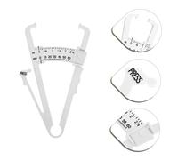 Beaupretty 2pcs Body Fat Caliper with White Dual Scale Handheld Fat Measuring Tool for Abdomen Waist Arm Hip and Leg Durable Plastic for Men Women