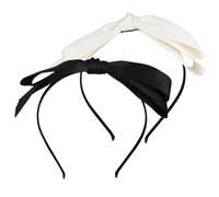 Beaupretty 2pcs Bow Headband for Decorative Hair Bows Black Kawaii Hair Accessories for Daily Outfits Photoshoots and Makeup