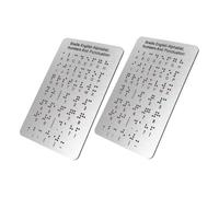 Beaupretty 2pcs Braille Alphabet Board with Raised Dots Beginner Friendly Learning Tool for Blind Interactive Teaching Aid for Social Skills and Communication