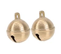 Beaupretty 2pcs Brass Earth Bell Pet Bell for Dog Collar Cattle Sheep Lovely Dog Multipurpose Pet