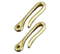 Beaupretty 2pcs Brass Keyrings with U-shaped Hooks, Lightweight and Practical Key Chains for Waist Hanging, Stylish and Easy to Use Accessories for DIY Handcraft Projects