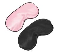 Beaupretty 2pcs Breathable Faux Silk Sleep Mask Lightweight Eye Patch for Travel and Home Dual-Sided Blocking Light for Youth and Office Naps