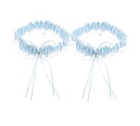 Beaupretty 2pcs Bridal Garter Lace Garter Elegant Romantic Touch Lace Ribbon Snug Fit Adjustable Leg Band Bridesmaids Bride Proms Special Occasions
