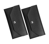 Beaupretty 2pcs Budget Envelope Wallets for Women, Reusable Fake Leather Cash Organizers with Separate Compartments, Compact and Convenient for Daily Use and Financial Planning