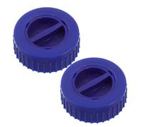 Beaupretty 2pcs Calf Medicine Feeder Lid, Calf Feeder Plastic Cap, Blue Plastic, Universal Sizing, Easy Handling, for Cattle Farm and Farm Livestock Oral Administration