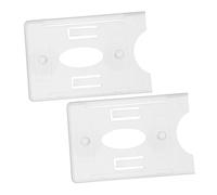 Beaupretty 2pcs Car Permit Holder with High-strength Suction Cups Transparent Plastic Parking Card Holder for Windshield Secure Parking Permit Hanger for Toll and Vehicle Access Cards