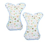 Beaupretty 2pcs Cartoon Print Cloth Diaper Pants for Babies Breathable Leak-Proof Nappy Soft Cotton Material Suitable for 0-2 Years Old