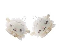 Beaupretty 2pcs Cartoon Sheep Bath Loofah Soft Cloth Body Scrubber Hangable Shower Sponge for Women Exfoliating Skin Care Novelty Bath Sponge