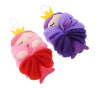Beaupretty 2pcs Cartoon Sponge Bath Balls Soft Boys and Girls Shower Loofah Exfoliating Body Scrubber for Toddlers Bathroom