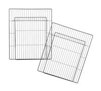 Beaupretty 2pcs Cat Cage Replacement Door Metal Pet Fence Easy Maintenance Prevents Pets from Escaping Iron Mesh Fencing 14 X 18 for Dog Cat