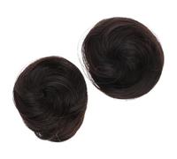 Beaupretty 2pcs Clip Buns for Women Voluminous Messy Bun Hairpiece Hair Extensions Updo Brown Black for Wedding Role Play and Daily Party