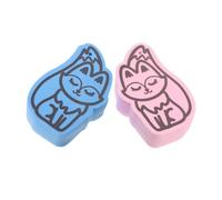 Beaupretty 2pcs Color Changing Bath Sponge Soft Animal Shaped Loofah for Gentle Body Cleansing for Boy Girl and Versatile Bathing Accessory
