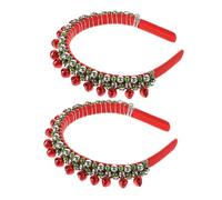 Beaupretty 2pcs Colorful Bell Headband Christmas Boppers Women Headband Cosplay Hair Accessory