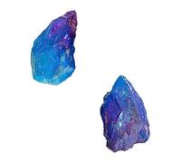 Beaupretty 2Pcs Colorful Crystal Column Natural Stones Decorative Ornaments for Home Decor Unique Shape Fluorite Tabletop Accents for Friends and Family