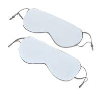 Beaupretty 2Pcs Cooling and Warming Double Sided Ice Silk Eye Mask for Sleep Lightweight Comfortable Sleep Mask with Elastic Ear Loops Multi Function Eye Cover for Men and Women and Travel