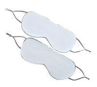 Beaupretty 2Pcs Cooling Double Sided Silk Eye Mask for Sleep Lightweight Breathable Sleep Cover with Elastic Bands Soft Comfortable Eye Shield for Travel Home Hotels and Outdoor Use