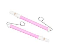 Beaupretty 2pcs Creative Slide Whistles for Lightweight Push Pull Flute for Musical Imagination Speech Training and Birthday Gifts Pink Orff Instrument
