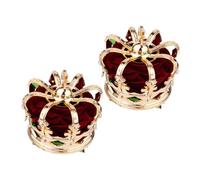 Beaupretty 2pcs Crown Hair Clips Lightweight Durable Crown Shaped Hair Accessories for Halloween Cosplay Dress Parties and Everyday Styling Comfortable and Stylish Hairpins