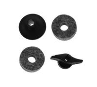 Beaupretty 2PCS Cymbal Sleeves Replacement Kit Plastic Drum Cymbal Stand Washers with Felt Pads for Enhanced Security and Stability During Performances
