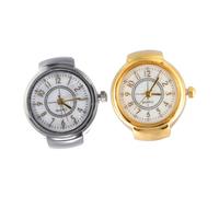 Beaupretty 2Pcs Decorative Finger Watch Elegant Dial Design and Casual Delicate for Men and Women for Any Occasion