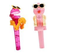 Beaupretty 2pcs Dinosaur Lollipop Robot for Creative Lifelike Movements Candy Holder Sharing with Multiple Suckers Fun Easter Boys