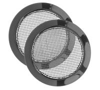 Beaupretty 2Pcs Dobro Guitar Sound Hole Covers Metal Grille Mesh Resonator Guitar Parts Feedback Reducer for Live Performance and Practice
