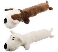 Beaupretty 2pcs Dog Chewing Plush Molar Chew for Dogs Sturdy Dachshund Shape Interactive Pet for Puppy Training and Noise Play