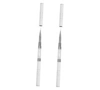 Beaupretty 2pcs Double Ended Art Design Pens for Gel Polish Precision Crafting Intricate Designs Sturdy Construction for Nail Art Techniques