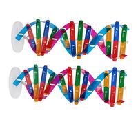 Beaupretty 2pcs Double Helix Dna Model Kit Interactive Science Teaching Instrument for Molecular Learning Self Assembling Educational Tool for Biology Classroom and Home Use