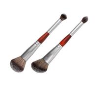 Beaupretty 2pcs Dual Ended Makeup Brush for Eyeshadow Blending Premium Bristles Soft and Dense for Travel Women Valentine Day Mother Day Christmas