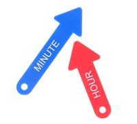 Beaupretty 2pcs Educational Clock Hands Set Rotatable Plastic Clock Needles for Telling Learning for for Teaching Basic Math Skills