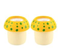 Beaupretty 2PCS Educational Wooden Mushroom Kaleidoscope Interactive Smooth Polished Kaleidoscope for Inspiring Creativity and Imagination for Development Random Color