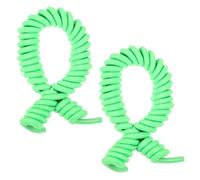 Beaupretty 2pcs Elastic Curly Shoelaces for Sneakers Stretchable Durable Shoe Laces for Adults Easy to Use Neon Green