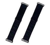 Beaupretty 2pcs Elastic Wig Fixing Bands with Non-slip Silicone Grip, Adjustable Black 30mm Stretch Strap for Secure Wig Cap Fit and Edge Laying in Daily Wear