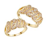 Beaupretty 2Pcs Elegant Bowknot Zircon Ring for Women Decorative Finger Jewelry for Everyday Wear Wedding and Parties Crafted Rings for All Day Comfort