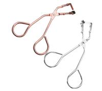 Beaupretty 2pcs Eyelash Curlers Portable Handheld Curling Tool for Women Chrome Silver and Rose Gold Easy to Use No Pinch Design for All Lash Types Daily Makeup Essential
