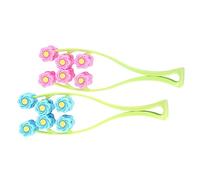 Beaupretty 2pcs Facial Massage Roller Anti Aging Wrinkles Massager Manual Face Roller Set for Skin Tightening and Suitable for Home Spa and Travel