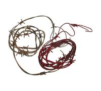 Beaupretty 2pcs Fake Western Barbed Wire Garland for Halloween Realistic Thorn Shape Decoration for Haunted House Cowboy Parties and Crafts