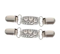 Beaupretty 2pcs Fashionable Corsage Silk Scarf Buckle for Women Broaches and Shawl Pins Clothes Clips for Fitting