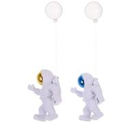 Beaupretty 2pcs Fish Tank Spacemen Model Resin Spaceman Decor Compact Fine Workmanship 3.14x1.97x1.77in Aquarium Ornament for Fish Tank