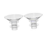 Beaupretty 2Pcs Flexible Silicone Flange Inserts for Breast Pump Washable Accessories Safe Durable Compatible with Electric Wearable Pumps Smooth Surface Design for Comfortable Use