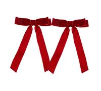 Beaupretty 2pcs Flocking Bowknot Hair Claw Clips Non Slip French Style Hair Accessories for Women and for Daily Wear Parties Weddings