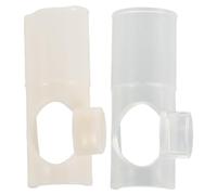 Beaupretty 2pcs Flute Membrane Protection Blow Aid for Wind Training Nozzle Flute End Cap Mouthpiece Protector for Practice and Music Accessories