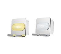 Beaupretty 2pcs Foldable Mobile Phone Holders Multi-Angle Tabletop Stands Stable Smartphone Brackets for Calls Movies and Recipes Silver Yellow Grey