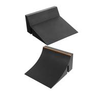 Beaupretty 2pcs Funny Finger Skateboard Desktop Park Obstacle Ramp Part Skating Field Prop for Fingerboard Game