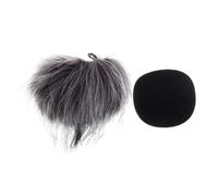 Beaupretty 2pcs Furry Microphone Windscreen Soft Sponge Mic Cover for Noise Isolation Studios Karaoke Compatible with Zoom Recorder Easy to Clean Protects Microphone