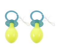 Beaupretty 2pcs Giant Pacifier Prop Jumbo Pacifier for Adult Costume 5.9x3.5x3.1inch Plastic Reusable Easy to Clean Adults Party Prop for Halloween Themed Events