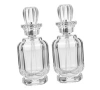 Beaupretty 2pcs Glass Perfume Bottles Refillable Fine Mist Atomizer Dispensers Portable Spray Applicators for Travel Purse Gym Home Office Empty Atomizer Containers