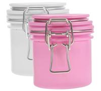 Beaupretty 2pcs Glue Storage Jars Eyelash Glue Holder Sealed Container Eyelash Extension Case Preserved